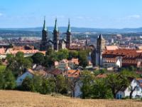 Teleblick vom Altenburger Berg Richtung Bamberger Dom